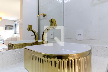 Banheiro de kitnet/studio para alugar com 1 quarto, 25m² em Campos Elíseos, São Paulo