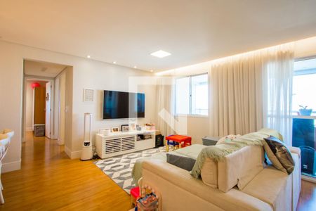 Sala de apartamento à venda com 3 quartos, 115m² em Vila Valparaíso, Santo André