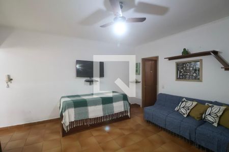 Sala de apartamento para alugar com 1 quarto, 47m² em Jardim Tres Marias, Guarujá