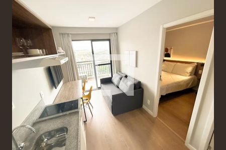 Sala de apartamento para alugar com 1 quarto, 27m² em Moema, São Paulo