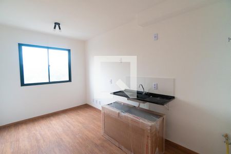 Sala/Cozinha de apartamento para alugar com 1 quarto, 27m² em Jardim Oriental, São Paulo