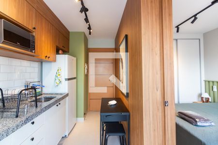 Sala e Cozinha  de apartamento para alugar com 1 quarto, 25m² em Centro, Osasco