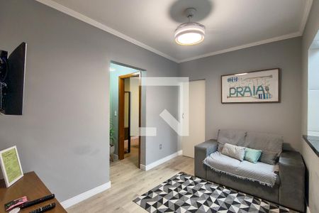 Sala  de apartamento para alugar com 2 quartos, 58m² em Vila Tupi, Praia Grande