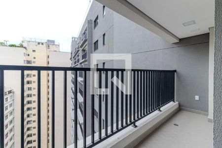 Varanda de apartamento à venda com 1 quarto, 30m² em Santa Cecilia, São Paulo