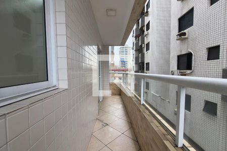 Sacada de apartamento para alugar com 1 quarto, 42m² em Canto do Forte, Praia Grande