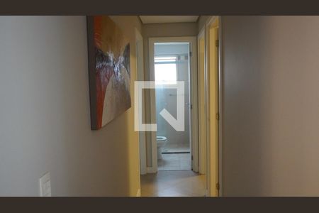 Corredor - Acesso aos quartos de apartamento para alugar com 2 quartos, 83m² em Centro de Apoio I (alphaville), Santana de Parnaíba
