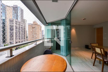 Varanda Sala de apartamento à venda com 3 quartos, 138m² em Savassi, Belo Horizonte