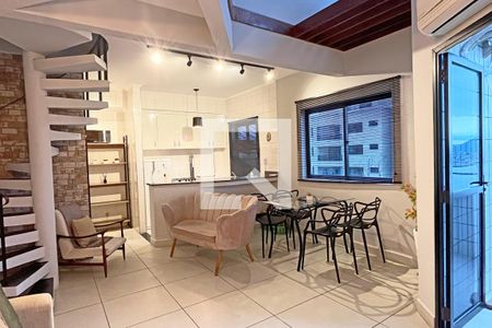 Sala de apartamento para alugar com 1 quarto, 90m² em Porto Ponta da Praia, Santos