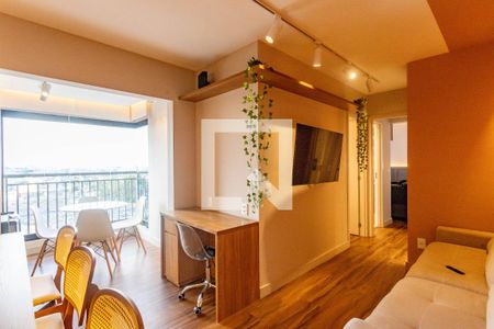 Sala  de apartamento à venda com 2 quartos, 51m² em Centro, Diadema