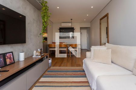 Sala de apartamento à venda com 3 quartos, 77m² em Vila Campo Grande, São Paulo