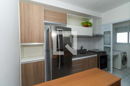 Cozinha de apartamento para alugar com 1 quarto, 33m² em Barra Funda, São Paulo