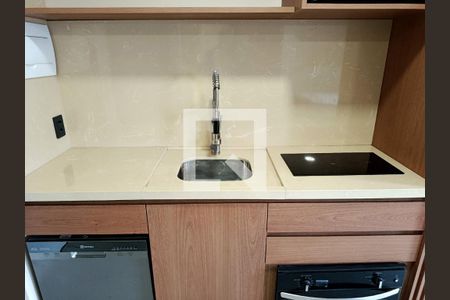 Cozinha de kitnet/studio à venda com 1 quarto, 28m² em Pinheiros, São Paulo