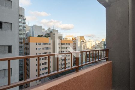 Varanda do Quarto de kitnet/studio à venda com 1 quarto, 25m² em Consolação, São Paulo