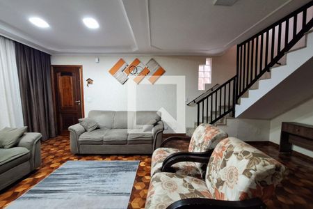 Sala  de casa à venda com 3 quartos, 187m² em Campestre, Santo André