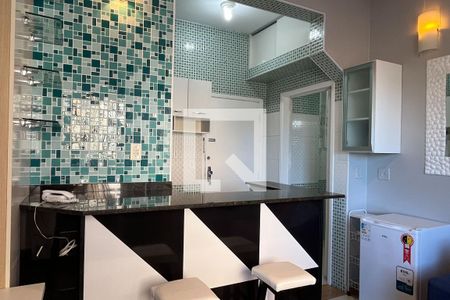 Sala de apartamento para alugar com 1 quarto, 30m² em Embaré, Santos