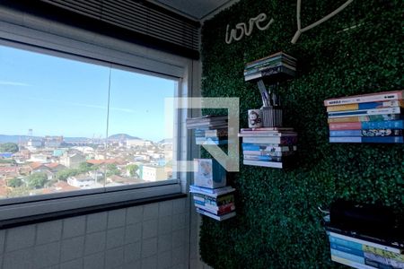 Varanda da Sala de apartamento para alugar com 1 quarto, 42m² em Macuco, Santos