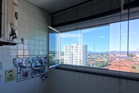 Varanda da Sala de apartamento para alugar com 1 quarto, 42m² em Macuco, Santos