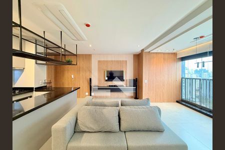 Sala de apartamento para alugar com 2 quartos, 78m² em Jardim das Acacias, São Paulo