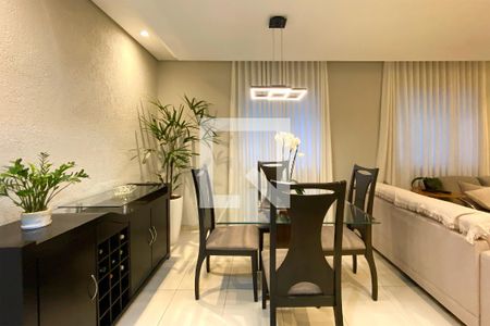 Sala de Jantar de apartamento à venda com 4 quartos, 132m² em Santa Cruz, Belo Horizonte