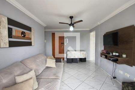 Sala de apartamento para alugar com 1 quarto, 63m² em Canto do Forte, Praia Grande