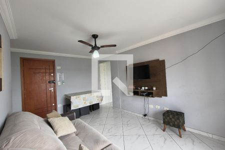 Sala de apartamento para alugar com 1 quarto, 63m² em Canto do Forte, Praia Grande
