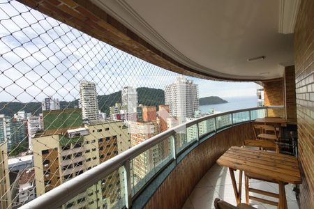 Sacada  de apartamento para alugar com 1 quarto, 63m² em Canto do Forte, Praia Grande