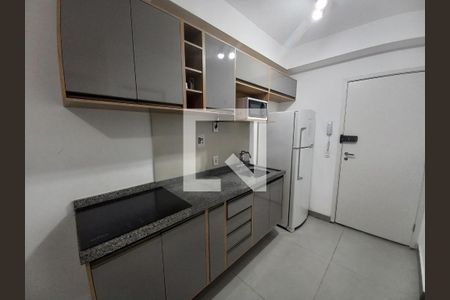 Cozinha de kitnet/studio para alugar com 1 quarto, 27m² em Centro Histórico de São Paulo, São Paulo