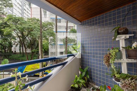 Varanda da Sala de apartamento à venda com 3 quartos, 80m² em Jardim Paulista, São Paulo
