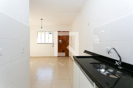 Cozinha de apartamento para alugar com 1 quarto, 27m² em Chácara Santo Antônio (zona Leste), São Paulo