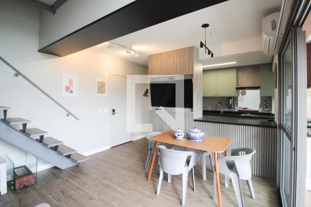 Sala de apartamento à venda com 1 quarto, 69m² em Moema, São Paulo