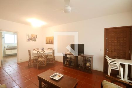 Sala de apartamento para alugar com 3 quartos, 120m² em Vila Maia, Guarujá