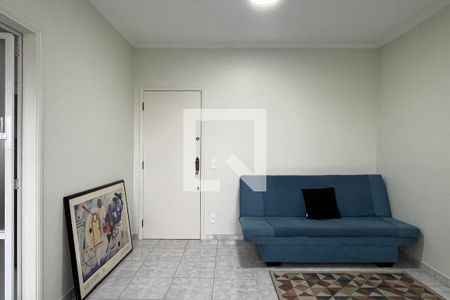 Sala de apartamento para alugar com 1 quarto, 55m² em Macuco, Santos