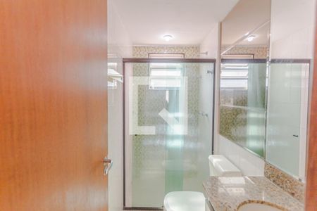 Banheiro da Suíte de apartamento para alugar com 2 quartos, 58m² em Nova Vista, Belo Horizonte