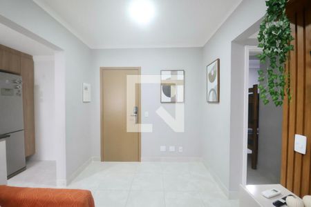 Sala de apartamento para alugar com 3 quartos, 89m² em Vila Alzira, Guarujá