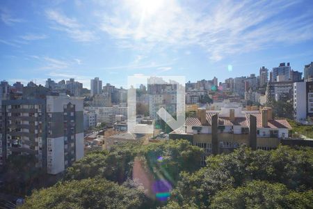 Sala_Vista  de apartamento à venda com 2 quartos, 80m² em Petrópolis, Porto Alegre