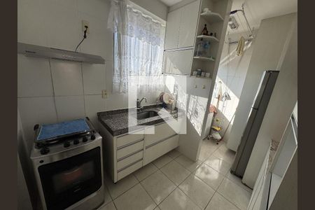 Cozinha de apartamento à venda com 3 quartos, 80m² em Santo Andre, Belo Horizonte