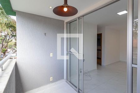 Varanda da sala  de apartamento para alugar com 3 quartos, 70m² em São Francisco, Belo Horizonte