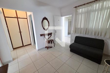 Sala de apartamento para alugar com 1 quarto, 50m² em Boqueirão, Praia Grande