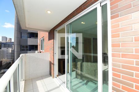 Sacada da Sala de apartamento para alugar com 1 quarto, 57m² em Centro, Curitiba