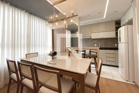 Sala de jantar de apartamento à venda com 2 quartos, 54m² em Liberdade, Belo Horizonte