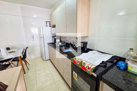 Cozinha de apartamento para alugar com 1 quarto, 45m² em Aviação, Praia Grande