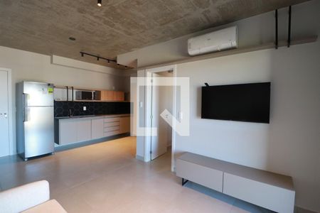 Sala/cozinha de apartamento para alugar com 1 quarto, 44m² em Jardim Antartica, Ribeirão Preto