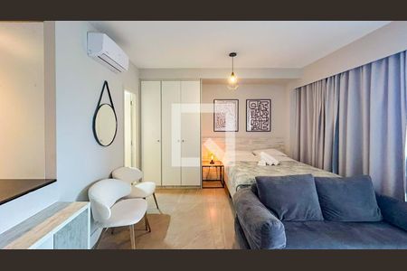Sala - Quarto de kitnet/studio para alugar com 1 quarto, 41m² em Cidade Monções, São Paulo