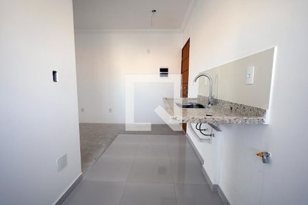 Cozinha de apartamento à venda com 2 quartos, 54m² em Vila Pires, Santo André