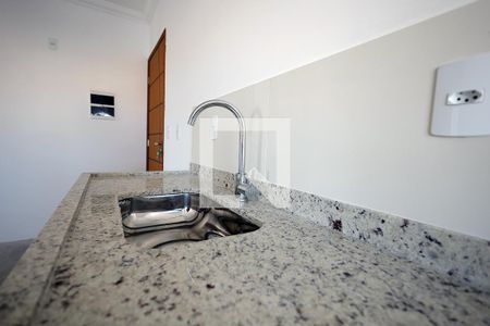 Cozinha de apartamento à venda com 2 quartos, 54m² em Vila Pires, Santo André