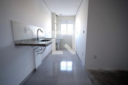 Cozinha de apartamento à venda com 2 quartos, 54m² em Vila Pires, Santo André