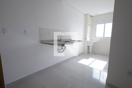 Cozinha de apartamento à venda com 2 quartos, 54m² em Vila Pires, Santo André