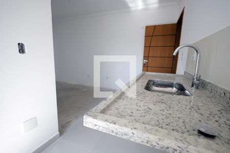 Cozinha de apartamento à venda com 2 quartos, 54m² em Vila Pires, Santo André