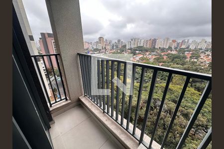 Varanda de kitnet/studio para alugar com 1 quarto, 24m² em Brooklin, São Paulo