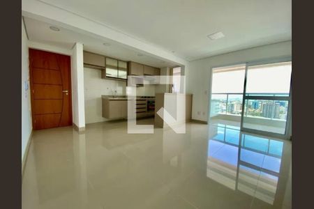 Sala/cozinha de apartamento para alugar com 2 quartos, 68m² em Embaré, Santos